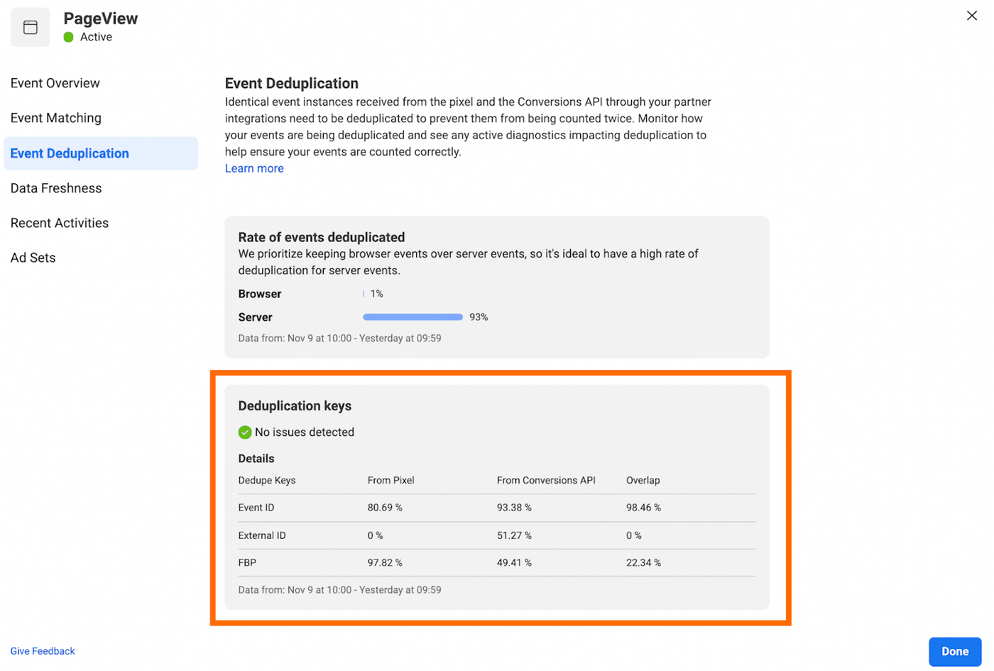 Diagrama de deduplicação de eventos web e server-side via event_id no Meta